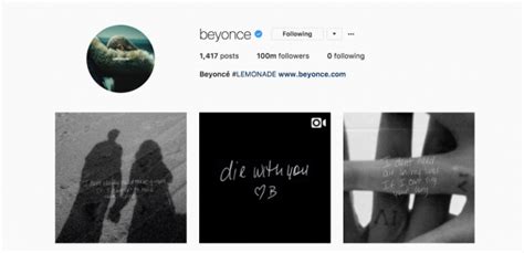 beyonce instagram followers count